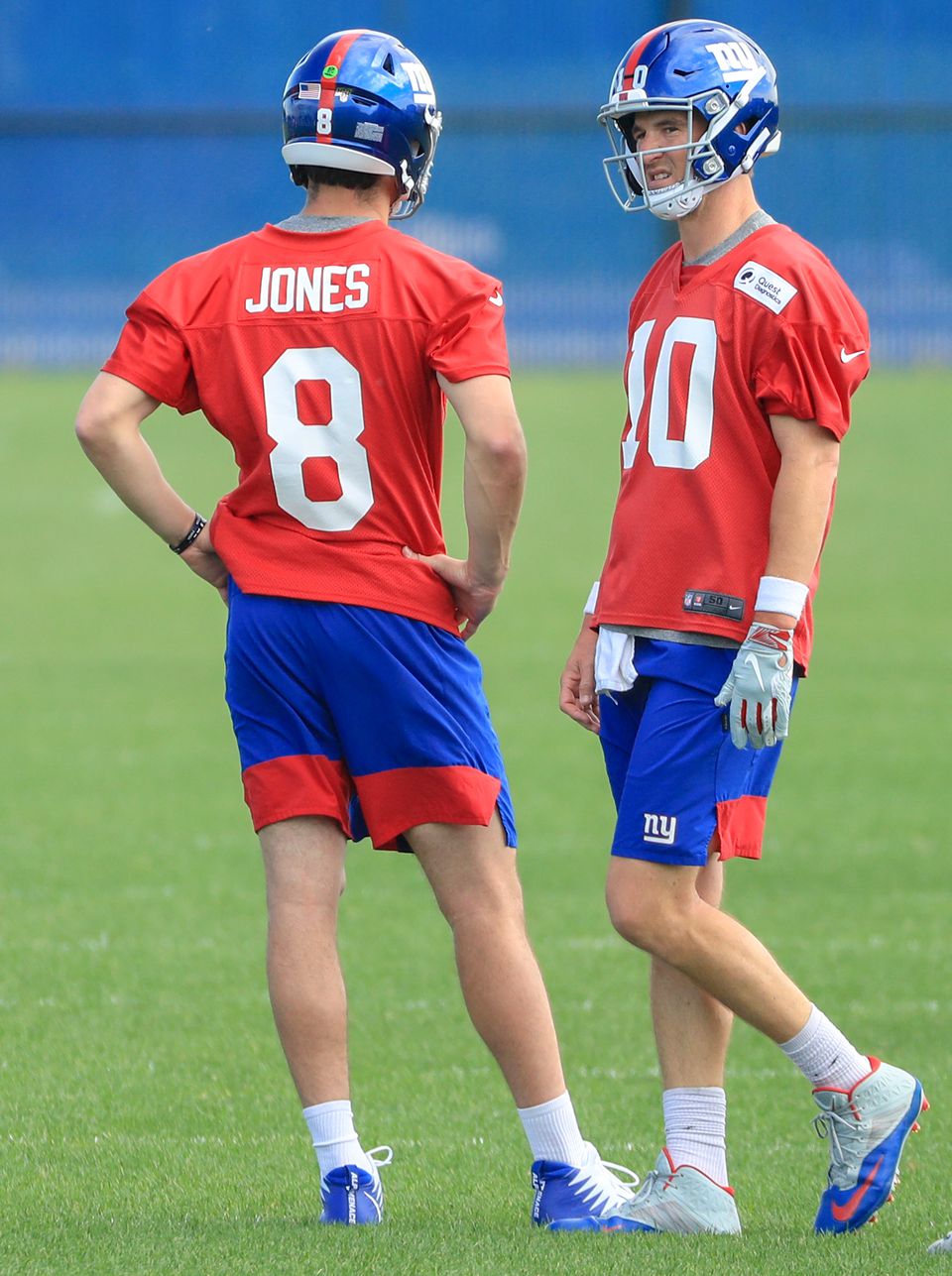 Eli and Jones first day at practice 2019